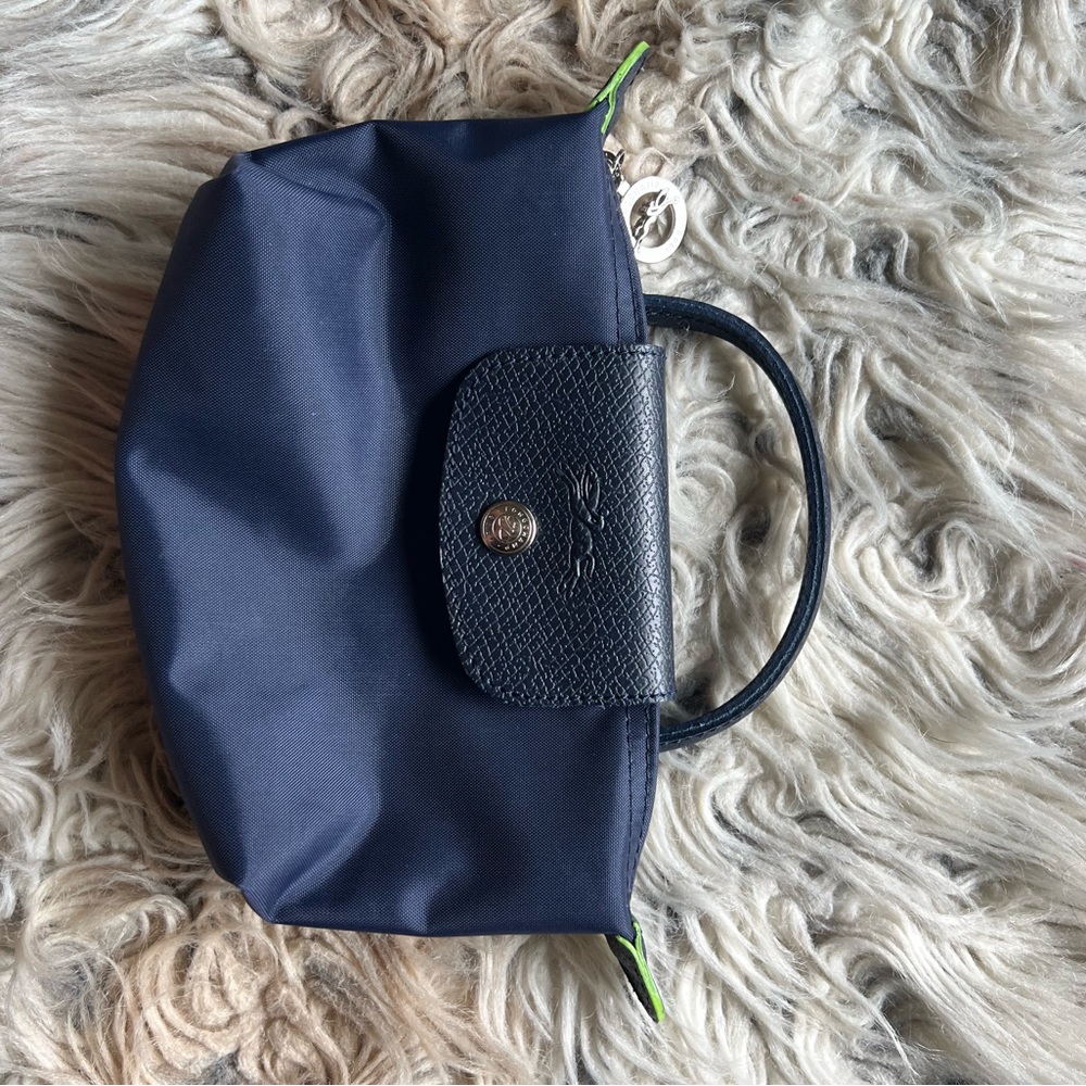 Longchamp Le Pliage Green Mini Pouch